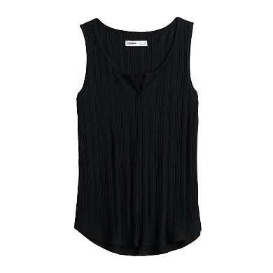 Women's Sonoma Goods For Life® Notchneck Ribbed Tank