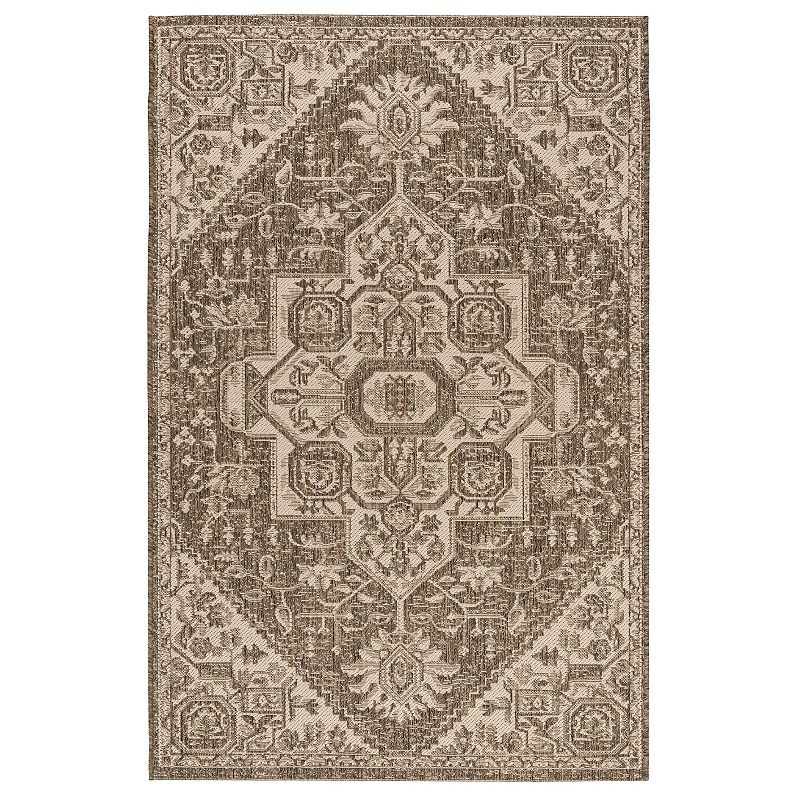 Safavieh Linden Stockport Rug, Beig/Green, 8Ft Rnd