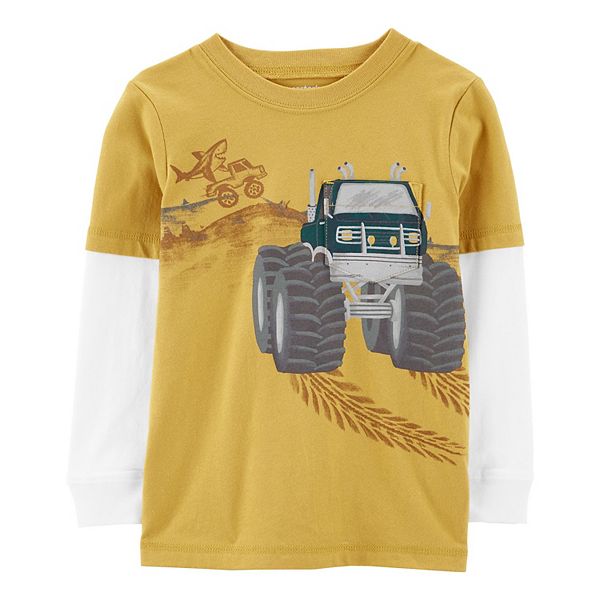 Baby Boy Carter's Monster Truck Layered-Look Graphic Tee