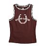 Juniors' SO® Western Cropped Graphic Tank