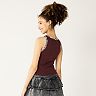 Juniors' SO® Western Cropped Graphic Tank