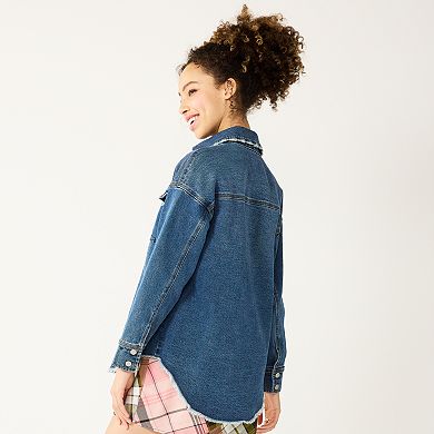Juniors' SO® Denim Shacket