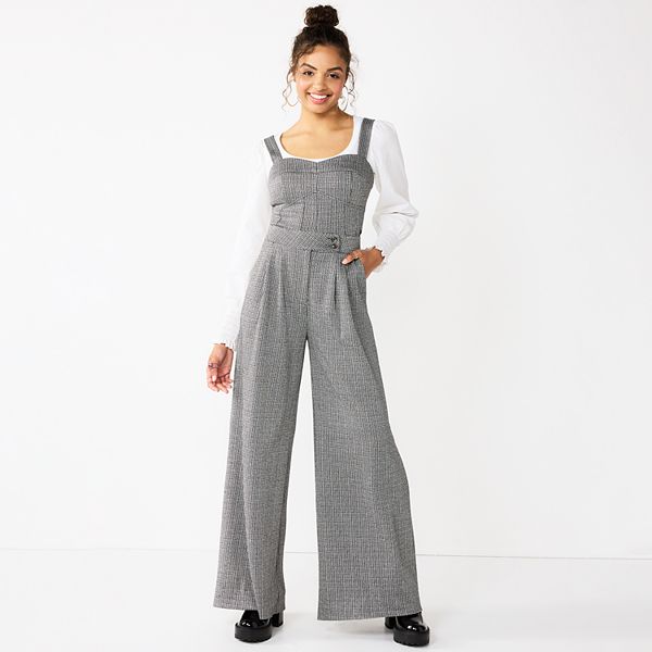 Juniors' SO® High-Rise Pleated Wide Leg Pants