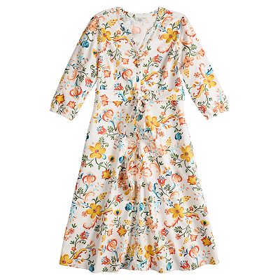 peasant shirt dress Women's Croft & Barrow® Floral Peasant Shirt Dress