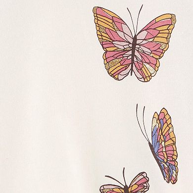 Girls 4-14 Carter's Butterfly Raglan Graphic Tee