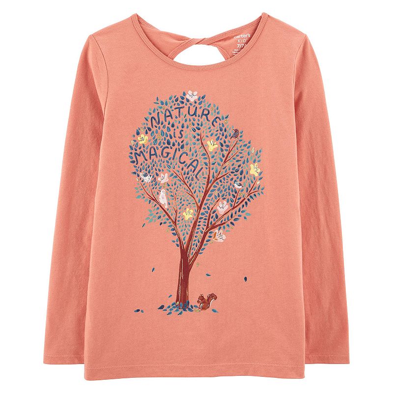 Girls 4-14 Carters Be-Leaf In Yourself Graphic Tee, Girls, Size: 7, 