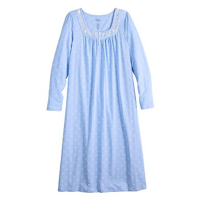 Women's Croft & Barrow® Long Sleeve Nightgown