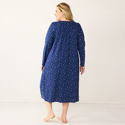 Plus Size Croft Barrow Long Sleeve Nightgown