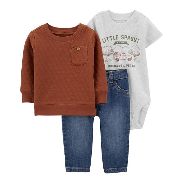 Outfit Set Walmart Baby Boy Stuff Baby Boys Carter's 3-Piece