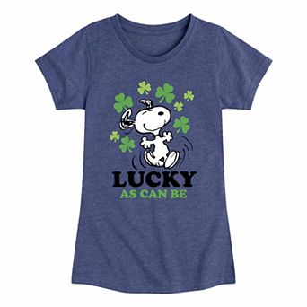 Girls 7-16 Peanuts Lucky As Can Be Graphic Tee