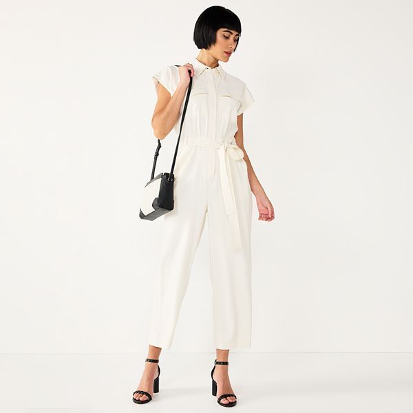 Petite Nine West Utility Jumpsuit