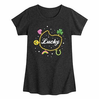 Girls 7-16 St. Patrick's Day Charms Graphic Tee