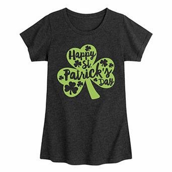 Girls 7-16 Happy St. Patrick's Day Graphic Tee