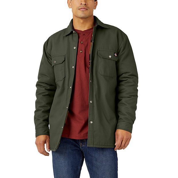 Men's Dickies Flannel Lined Hydroshield Duck Shirt Jacket