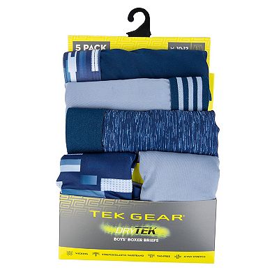 Boys Tek Gear 5-Pack Athletic Boxer Briefs