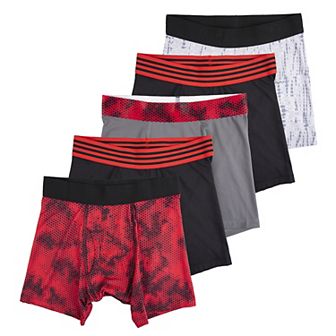Boys Tek Gear 5-Pack Athletic Boxer Briefs