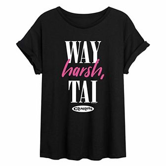 Juniors' Clueless Harsh Tai Oversized Tee