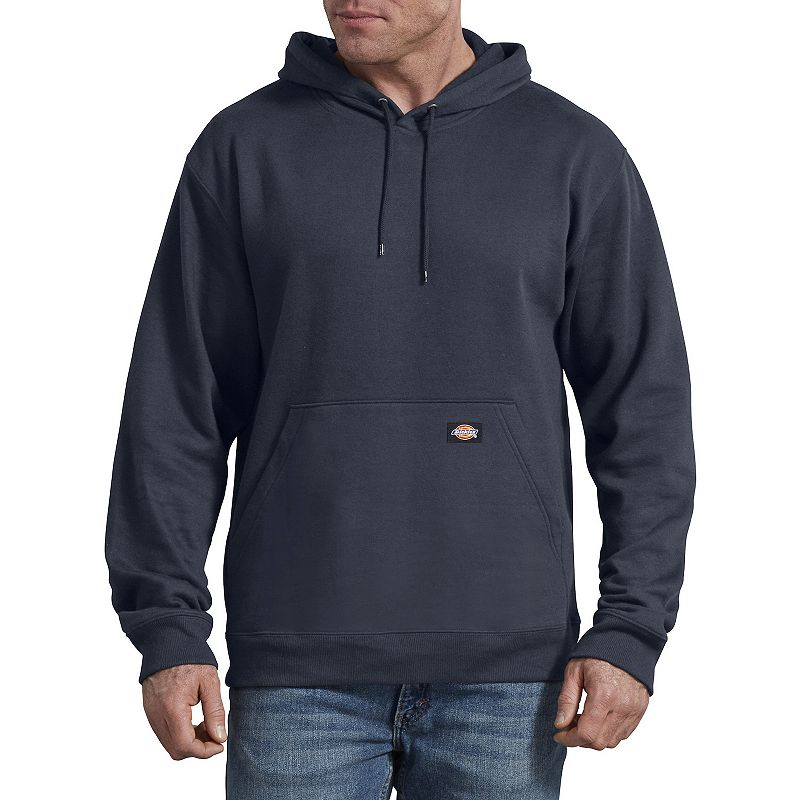 Mens Dickies Fleece Pullover Hoodie, Size: Small, Blue