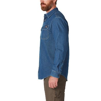 Men's Dickies FLEX Relaxed-Fit Denim Button-Down Shirt