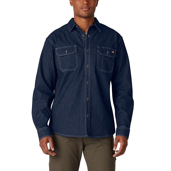 Men's Dickies FLEX Relaxed-Fit Denim Button-Down Shirt