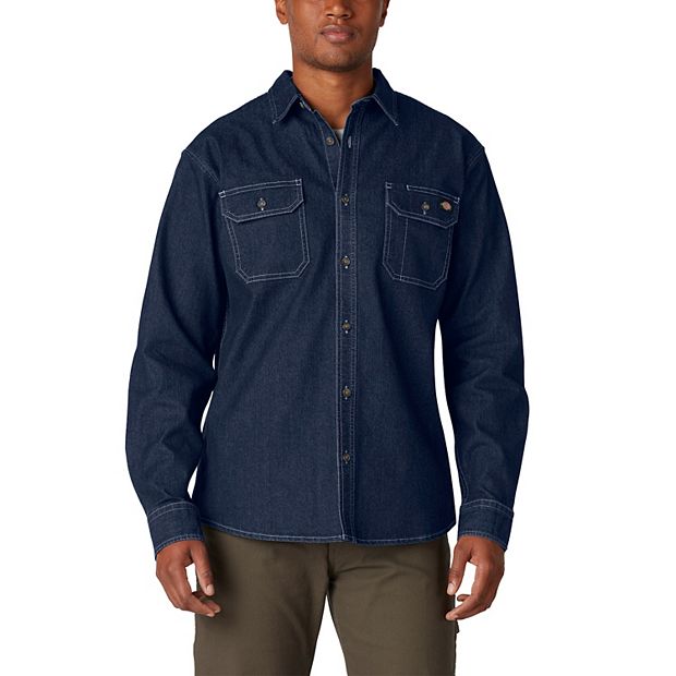 Dickies Men's FLEX - Relaxed Fit Long Sleeve Work Shirt