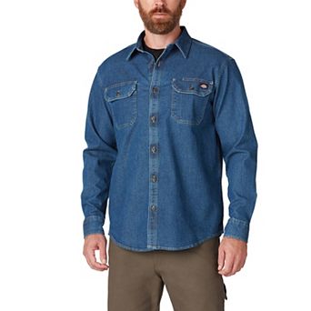 Men's Dickies FLEX Relaxed-Fit Denim Button-Down Shirt