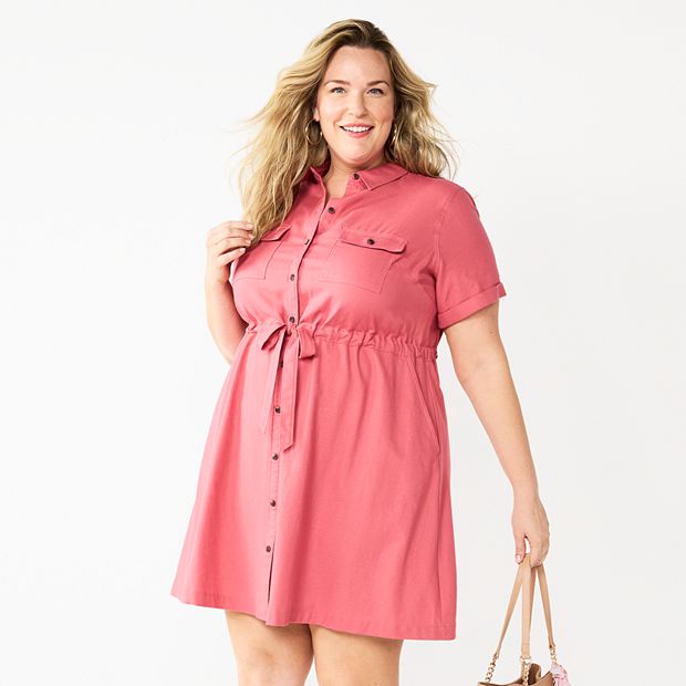 Plus size outlet utility dress