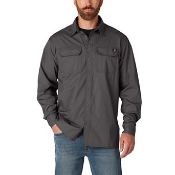 Men's Dickies FLEX Relaxed-Fit Ripstop Flannel Button-Down Shirt