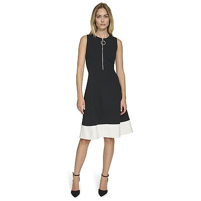 flared dress crossword clue Asymmetric Sleeveless Crepe Fit And Flare Prom Dress