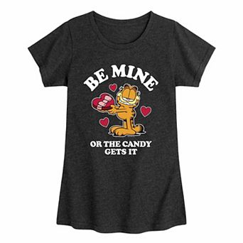 Girls 7-16 Garfield Be Mine Graphic Tee
