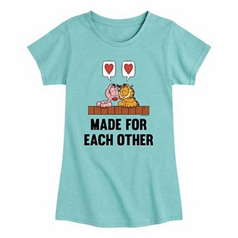 Girls 7-16 Garfield Made For Each Other Graphic Tee