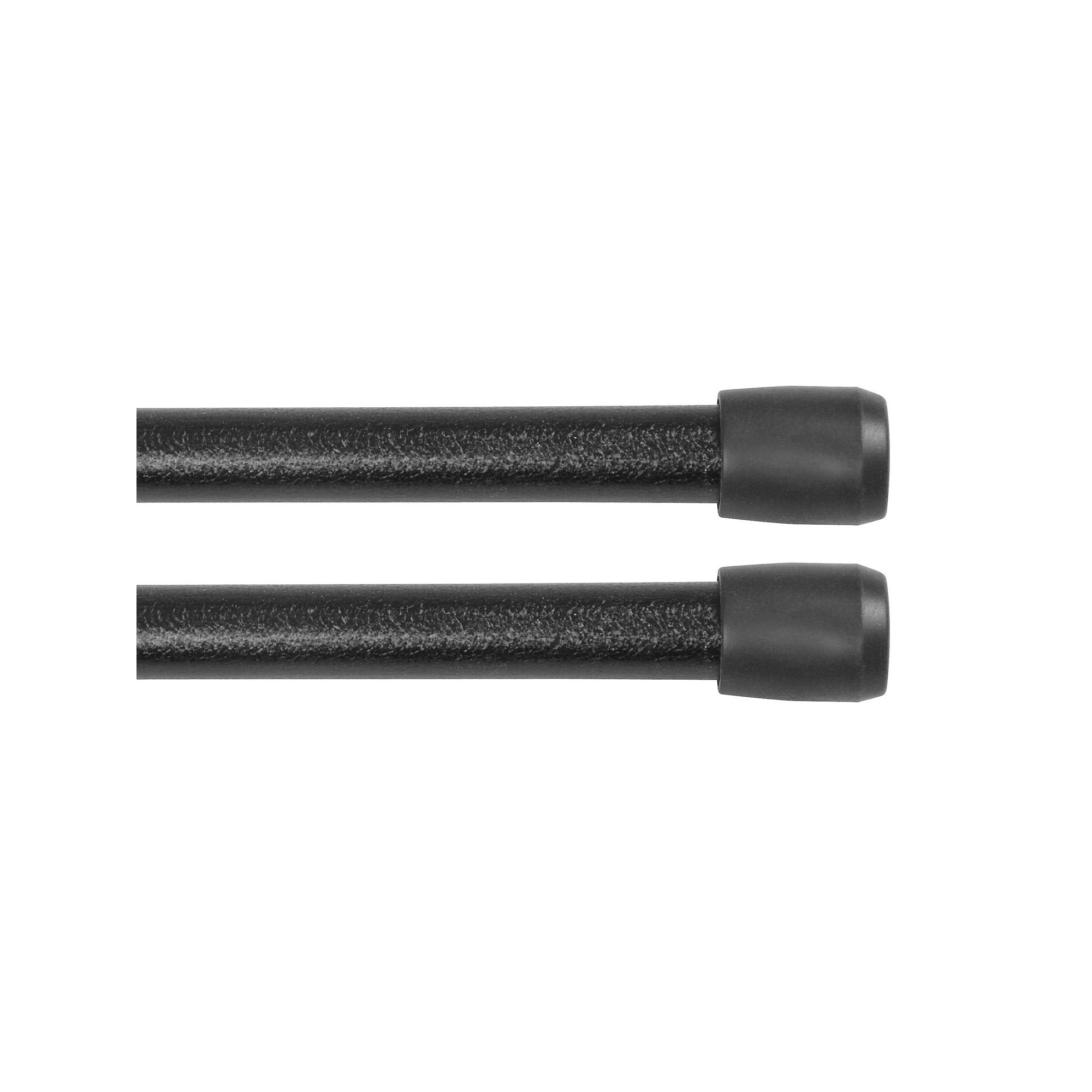 Kenney® Fast Fit™ No Tools 7/16 Spring Tension Rod Set, Black