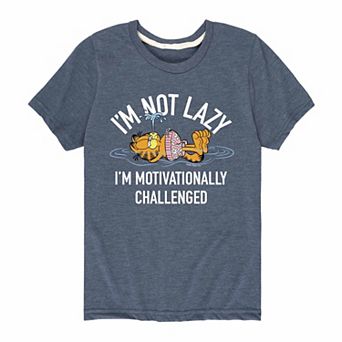 Boys 8-20 Garfield Im Not Lazy Tee