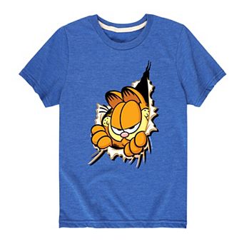 Boys 8-20 Garfield Peeking Out Tee