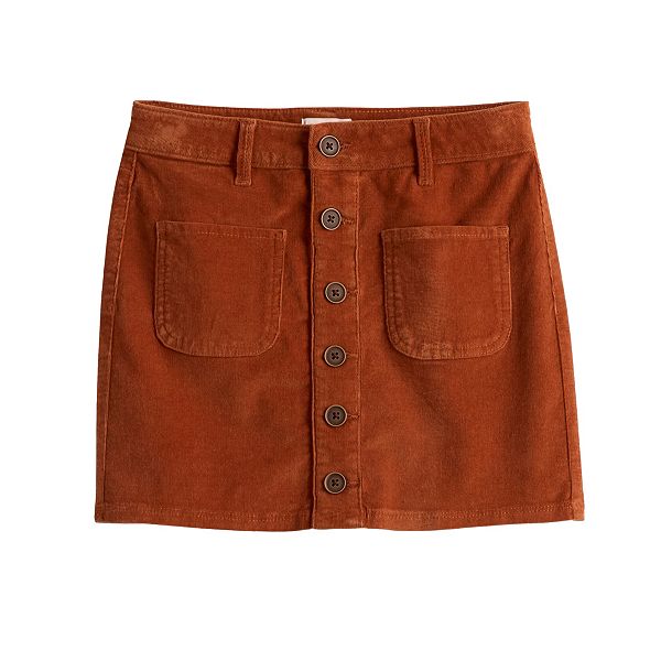Plus size corduroy shop skirt kohls