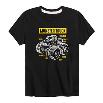 Boys 8-20 Monster Truck Parts Tee