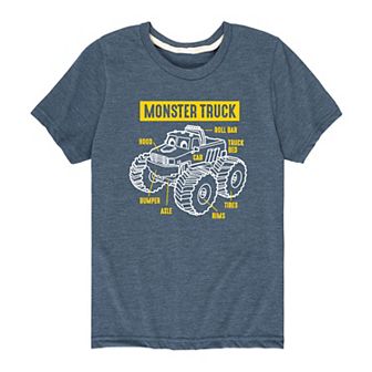 Boys 8-20 Monster Truck Parts Tee
