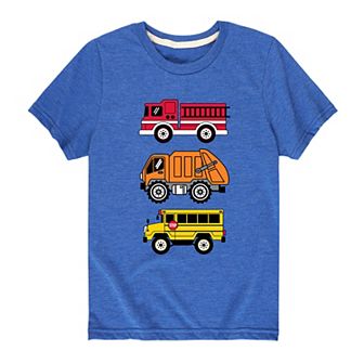 Boys 8-20 Truck Types Tee