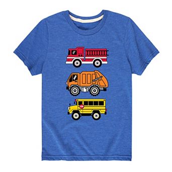 Boys 8-20 Truck Types Tee
