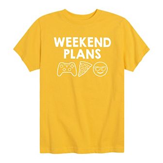 Boys 8-20 Weekend Plans Tee