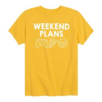 Boys 8-20 Weekend Plans Tee