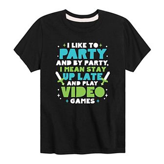 Boys 8-20 I Like To Party Tee