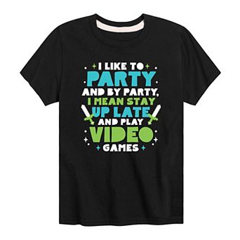 Boys 8-20 I Like To Party Tee