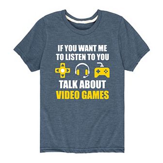 Boys 8-20 Talk About Video Games Tee