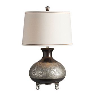 Silver Finish Canyon Table Lamp