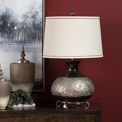 Silver Finish Canyon Table Lamp