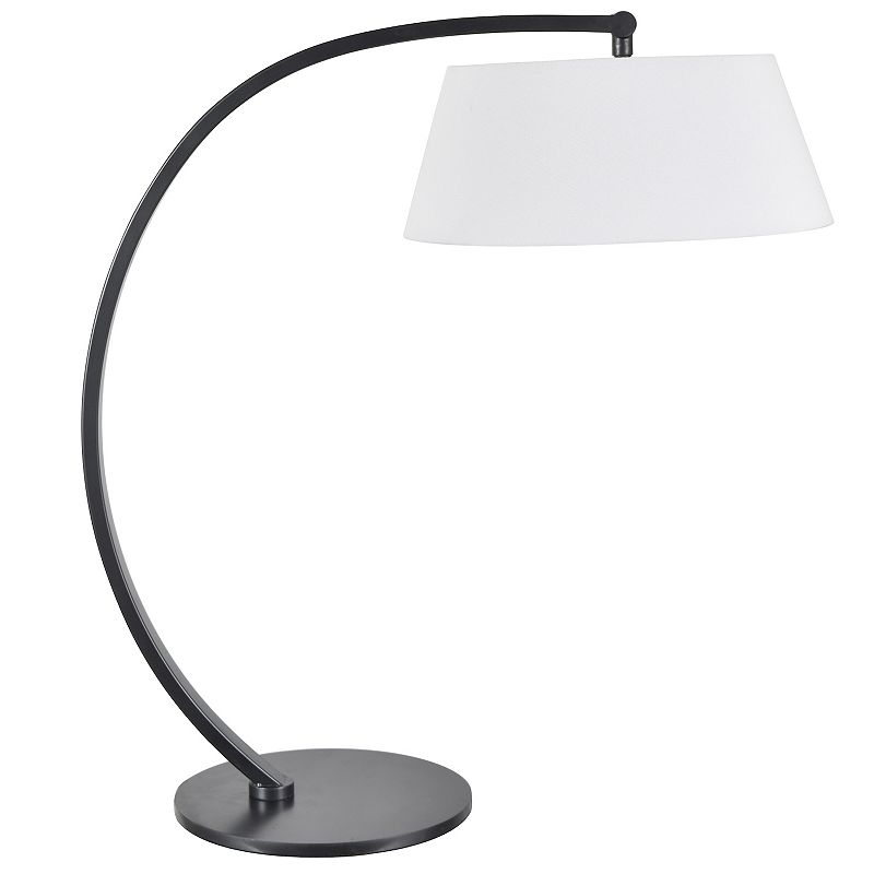 Bourne Forged Arc Table Lamp, Black