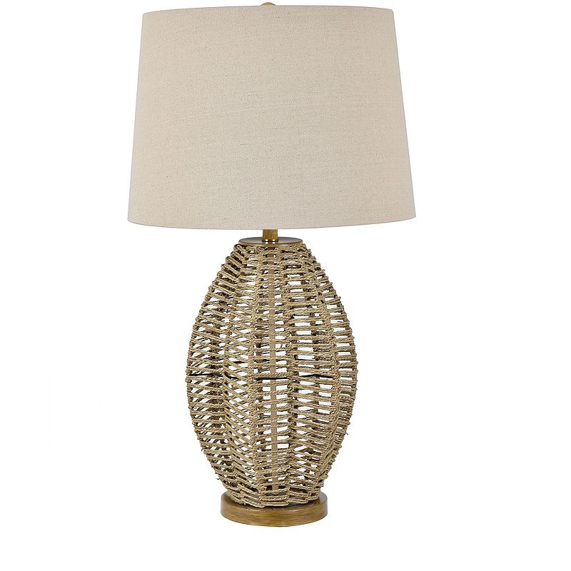 Paxton Woven Table Lamp, Brown