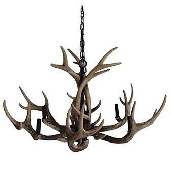 Huxley Faux Antler 6-Light Chandelier