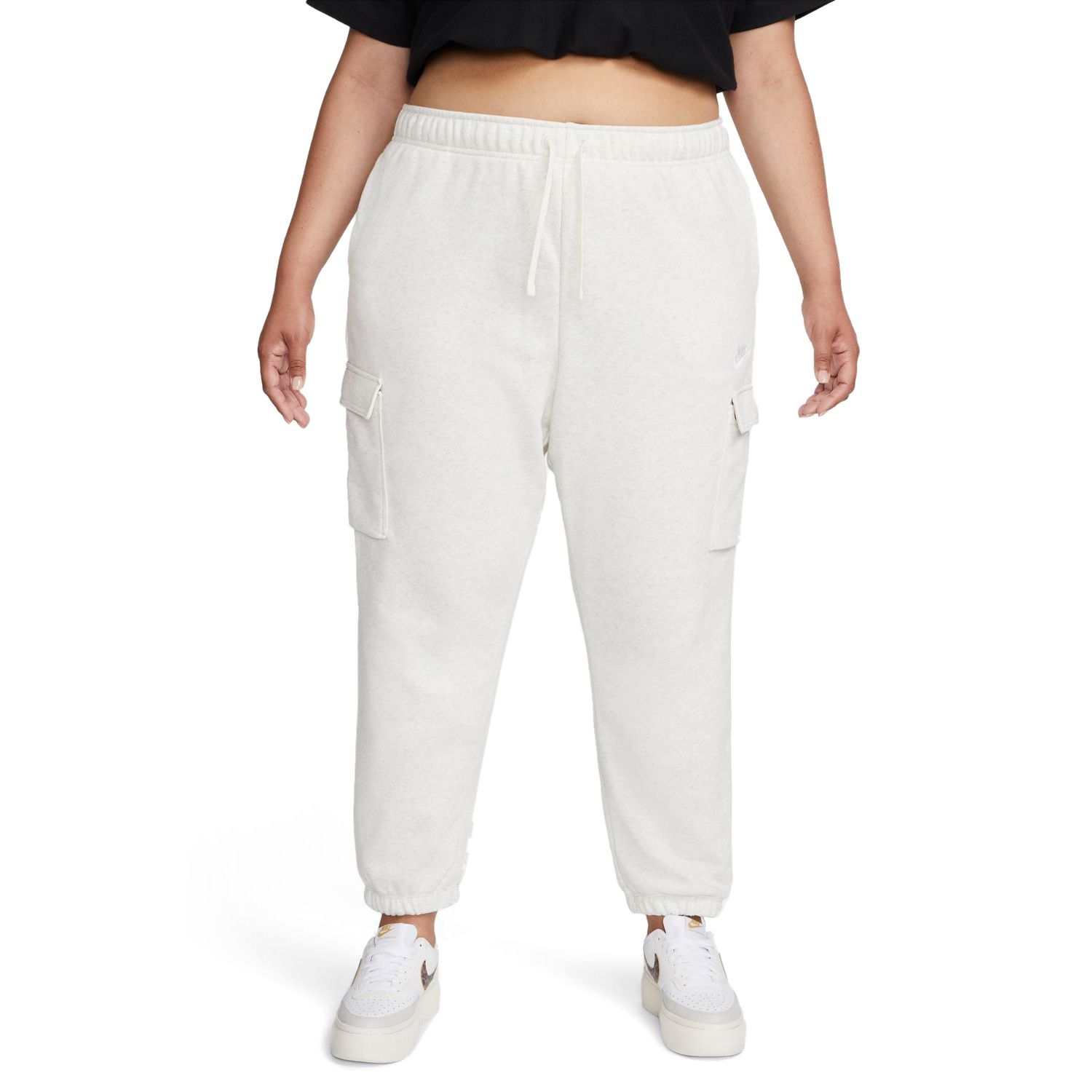 nike cargo pocket joggers in oatmeal